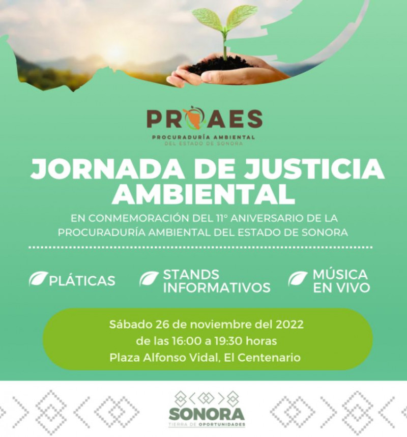 Realizará Procuraduría Ambiental de Sonora Primera Jornada de Justicia Ambiental