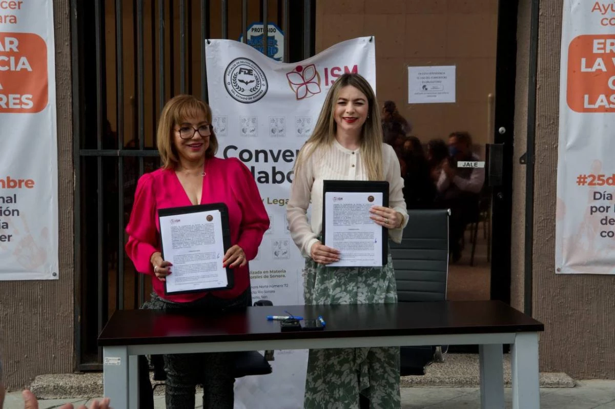 Firman convenio colaboración Fiscalía de Delitos Electorales e Instituto Sonorense de las Mujeres