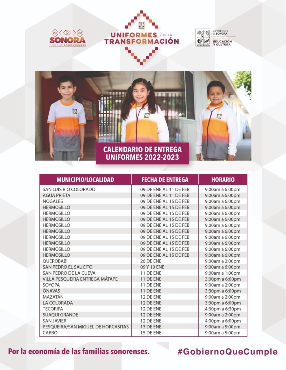 Avanza entrega de paquetes de uniformes y calzado escolar deportivo: SEC