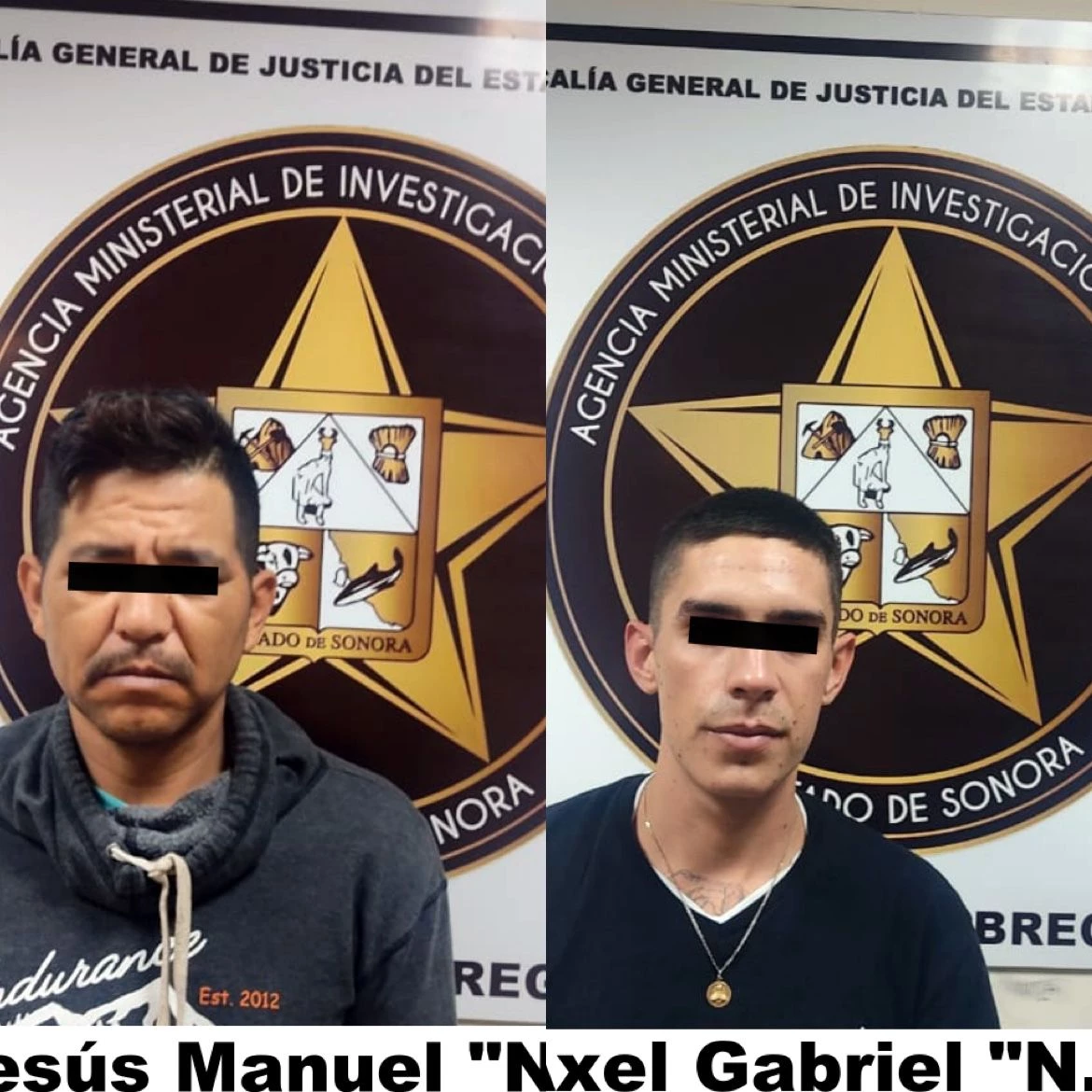 Captura Fiscalía de Sonora a dos probables responsables de lesionar a dos policías en Cajeme