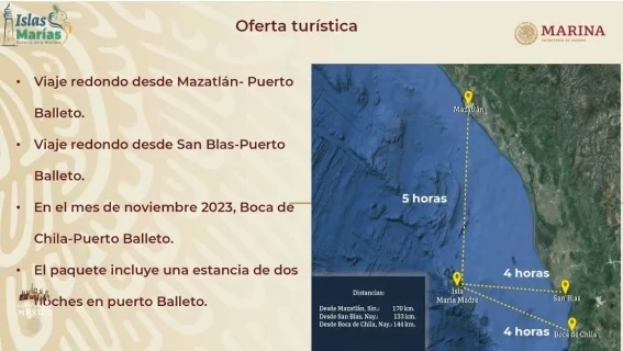 Presentan oferta turística Islas Marías