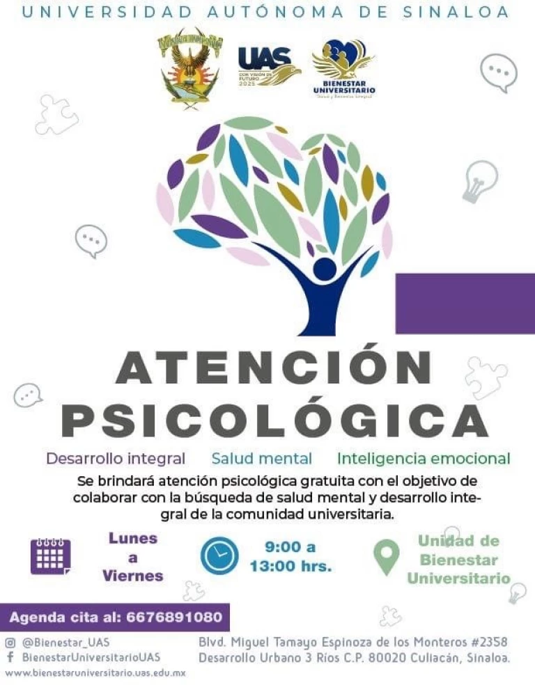 La Unidad de Bienestar Universitaria ofrece servicios gratuitos