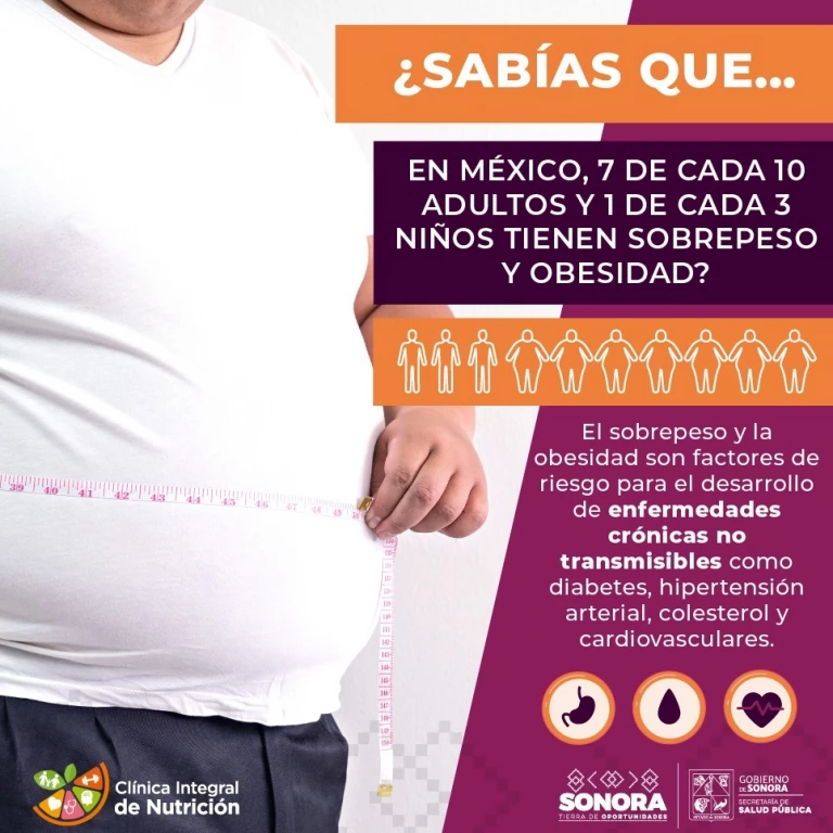 El sobrepeso y la obesidad son padecimientos prevenibles: Salud Sonora