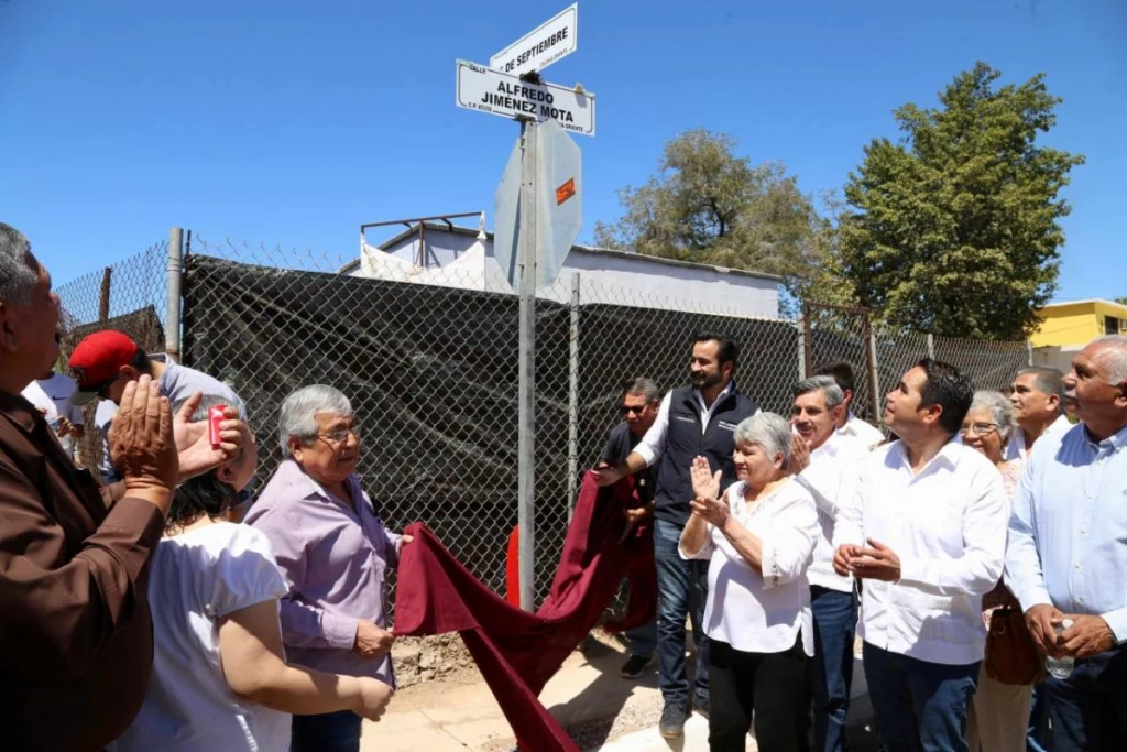 Honran la memoria de Alfredo Jiménez Mota con una calle en Empalme, Sonora