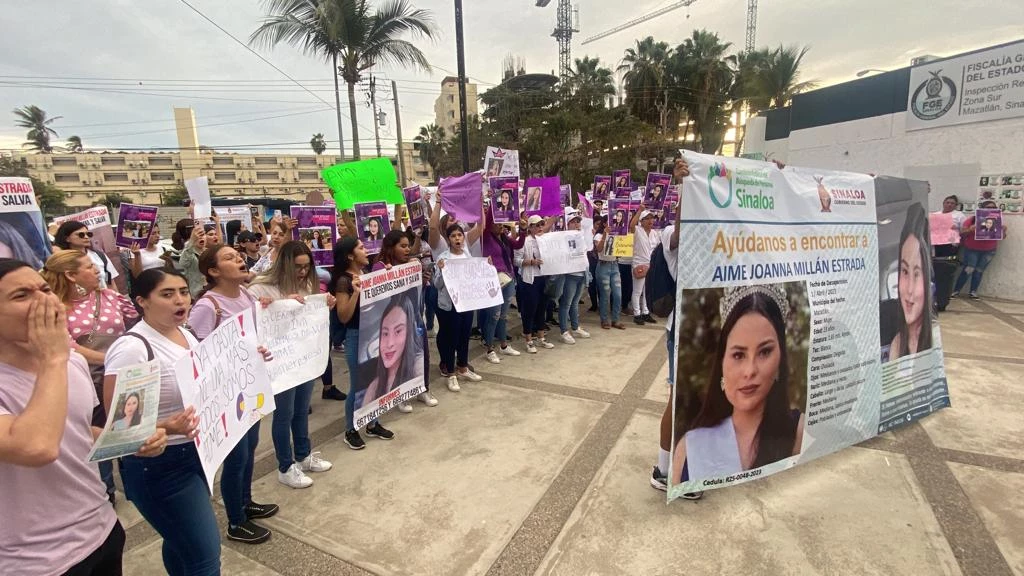 Familiares y amigos de Aime Joanna Millán marchan en Mazatlán