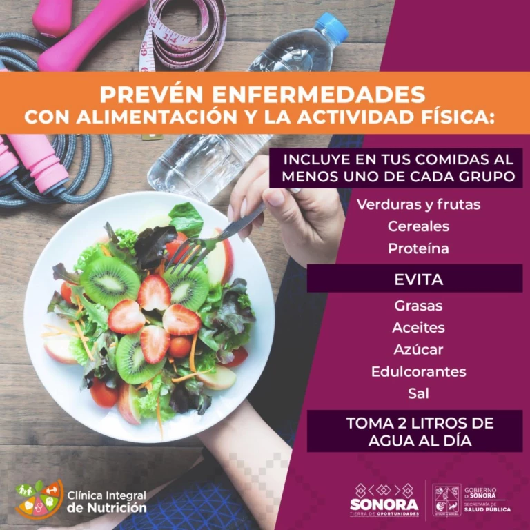 Alimentarse sanamente previene enfermedades: Salud Sonora
