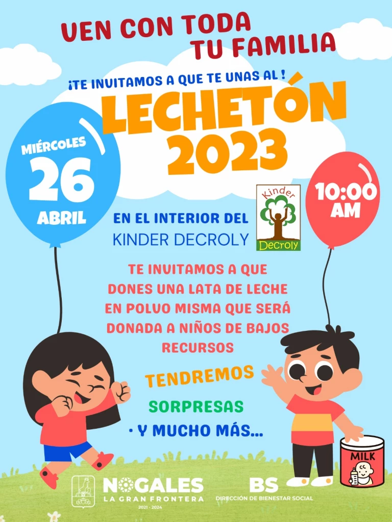 Invitan en Nogales a participar en el Lechetón 2023