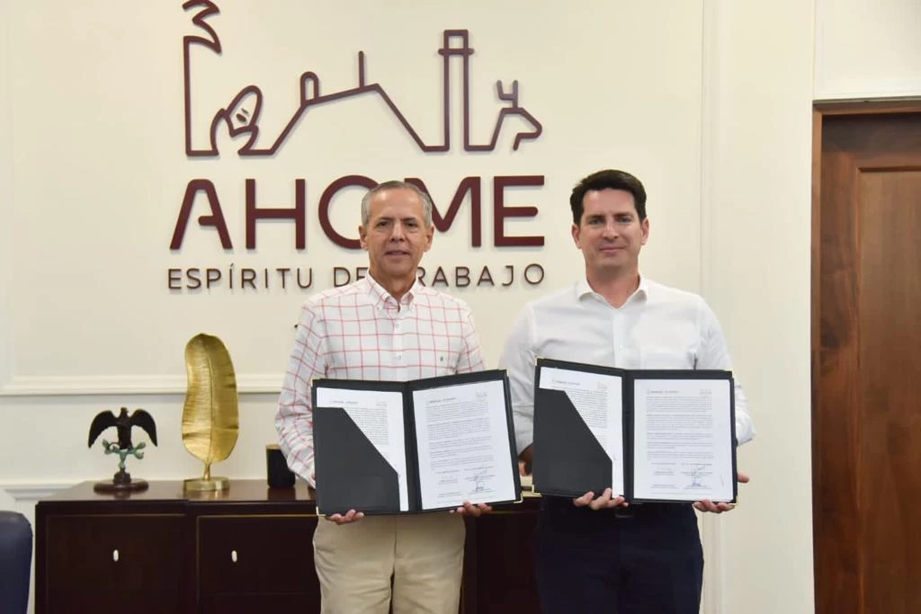 Firma Ahome convenio de colaboración para el programa Impulso y poder ofrecer créditos a PyMES