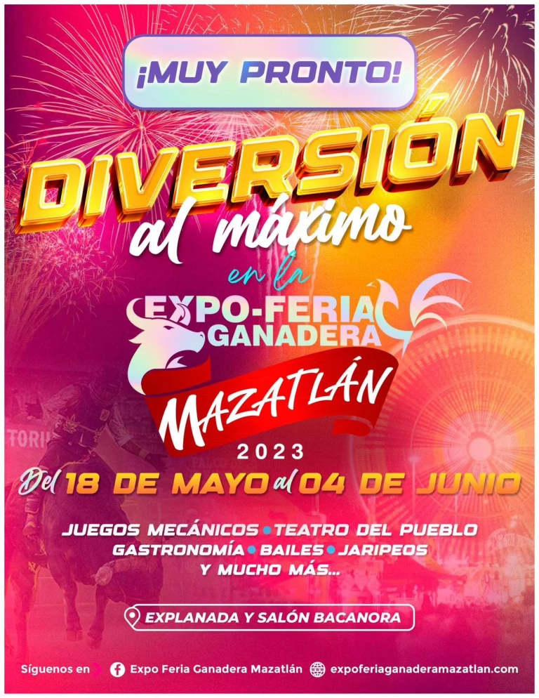 A un día de iniciar la Feria Ganadera de Mazatlán