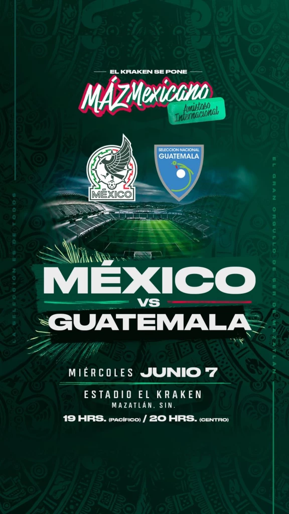 ¡Es oficial! La selección mexicana jugará contra Guatemala en el Kraken