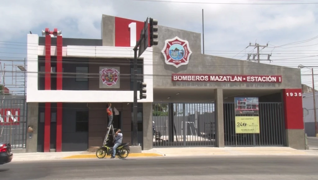 A punto de concluir remodelación de estación 1 de Bomberos de Mazatlán