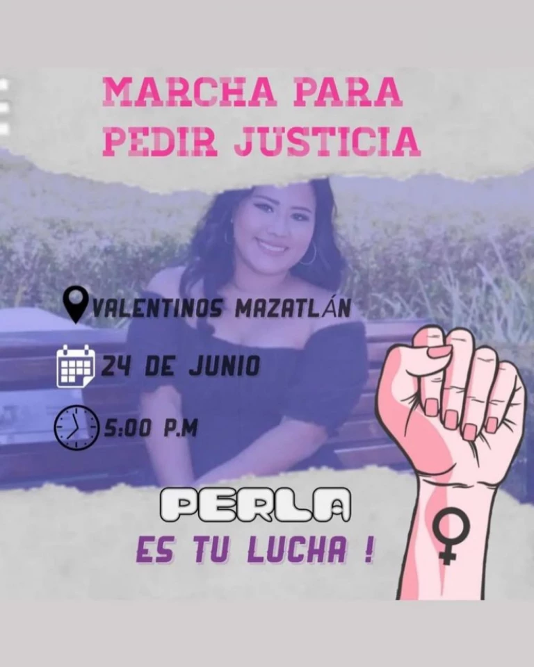 Convocan a marcha en Mazatlán para exigir justicia por el asesinato de  la joven Perla