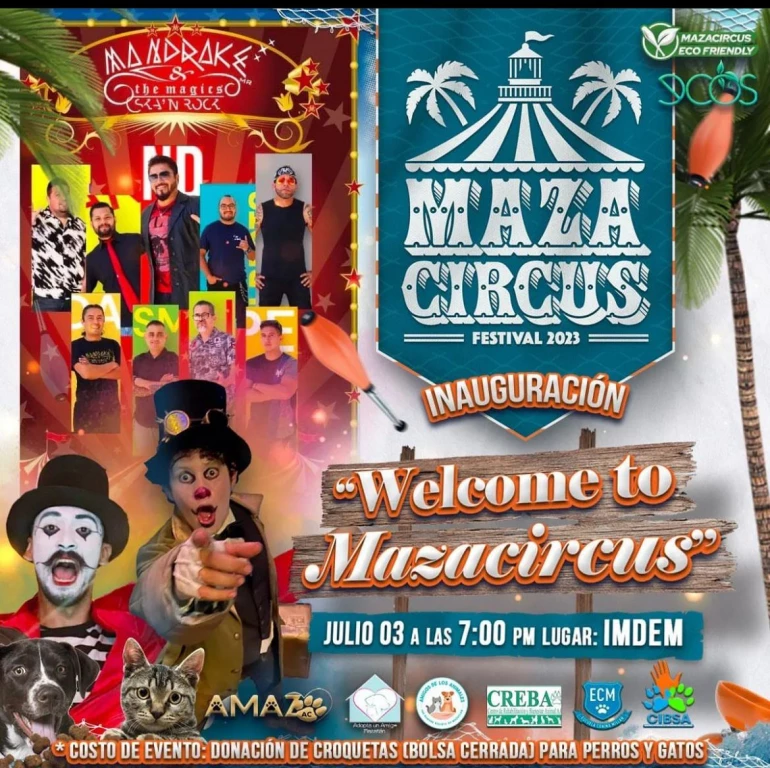 ¡Todo listo para el Maza Circus!