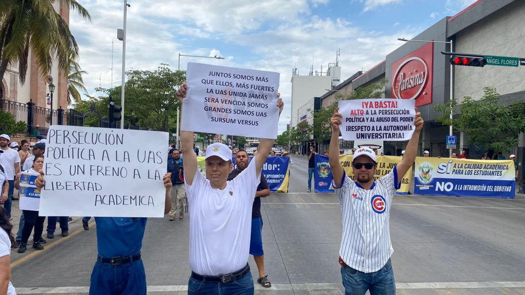 "La primer protesta pública", Jornada informativa pro defensa de la UAS