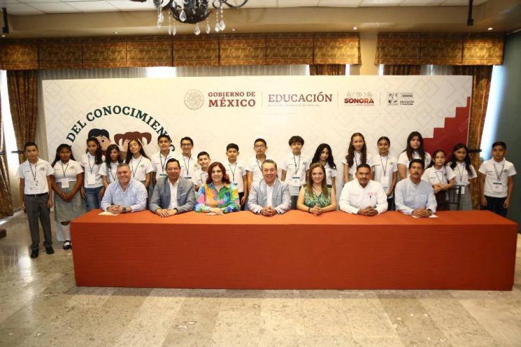 Premia Gobierno de Sonora a ganadores de la Olimpiada del Conocimiento Infantil 2023