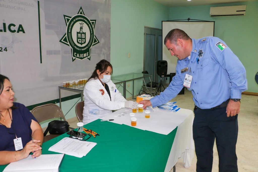 Realizan examen toxicológico a policías municipales de Cajeme