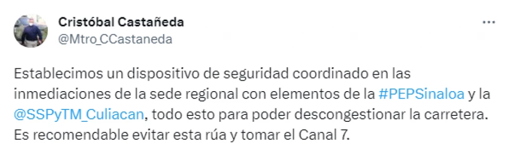 Desplegan operativo para descongestionar carretera Culiacán - Navolato