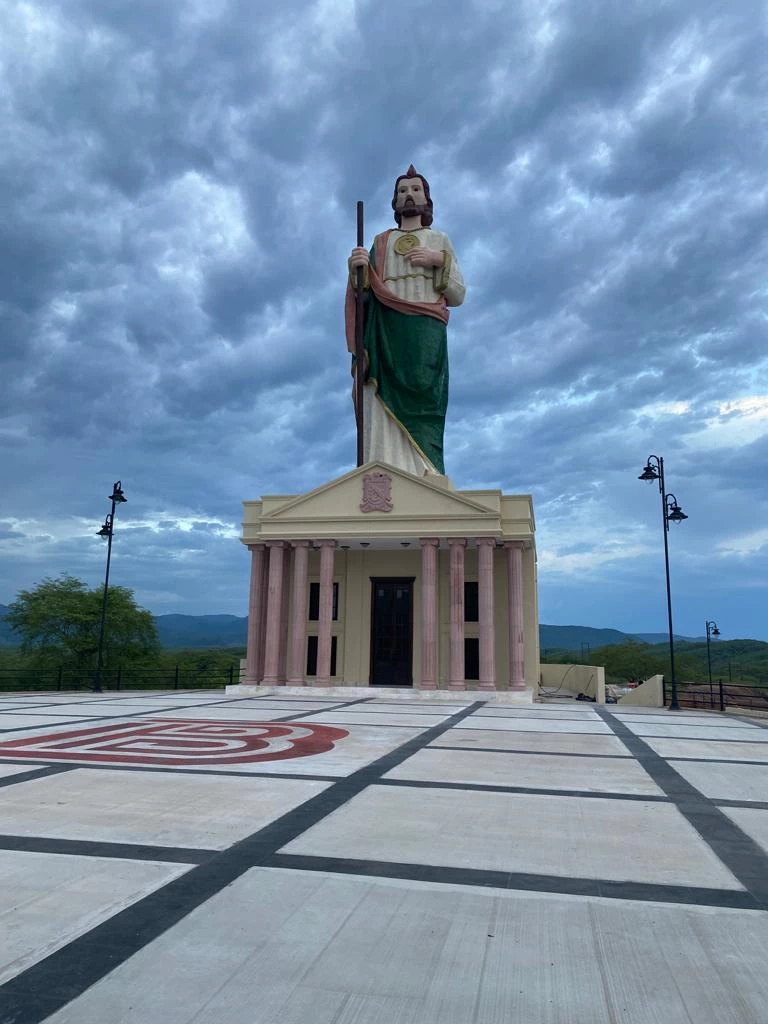Por inaugurar la escultura de San Judas Tadeo en el Parque Mirador Badiraguato