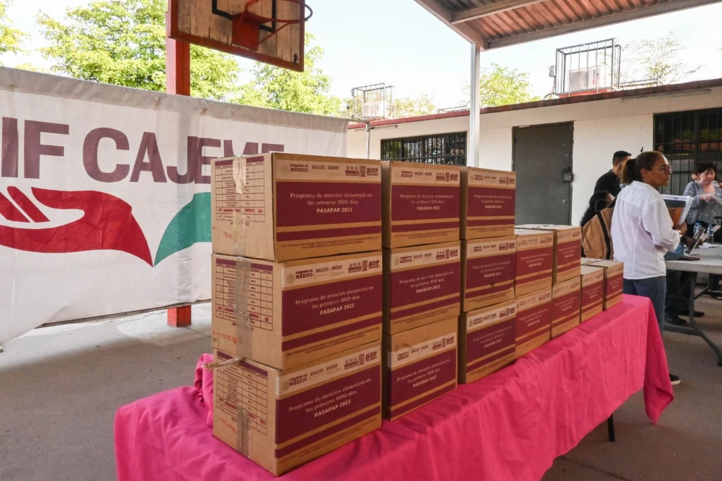 Inicia entrega de despensas con el programa “1000 días de vida” en Cajeme