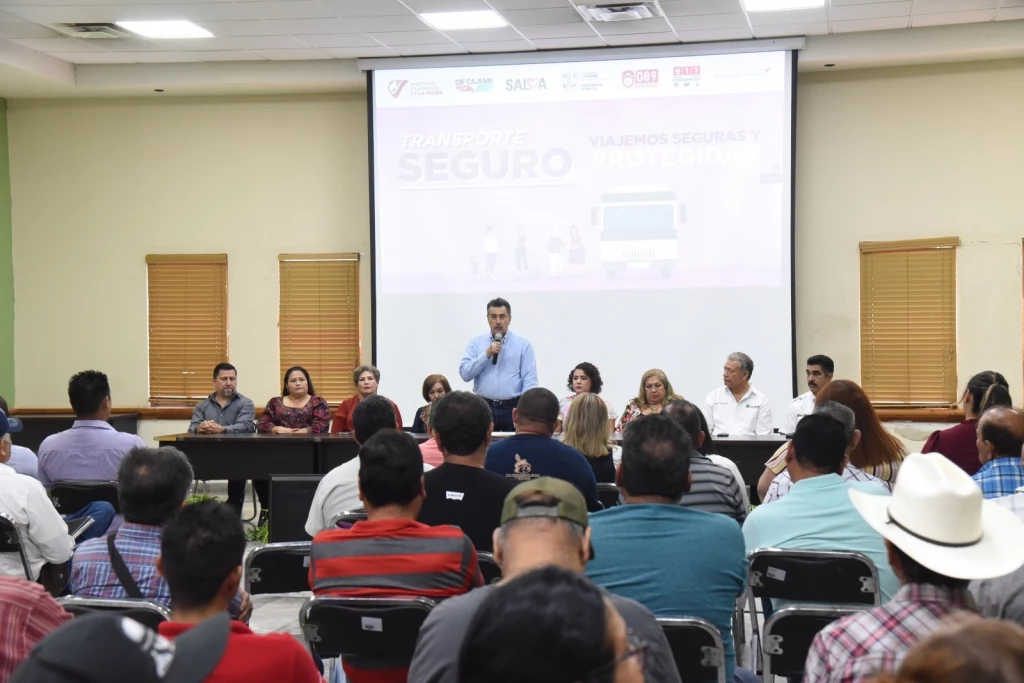 Presentan programa transporte seguro para las mujeres en Cajeme