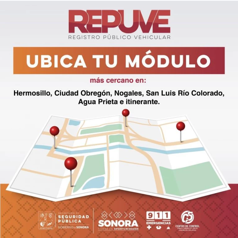 Repuve Sonora invita a propietarios de vehículos usados de procedencia extranjera a realizar tramite de regularización