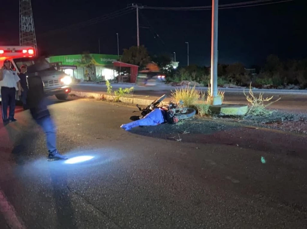 Motociclista choca contra luminaria y pierde la vida en el tramo Villa Unión- Concordia