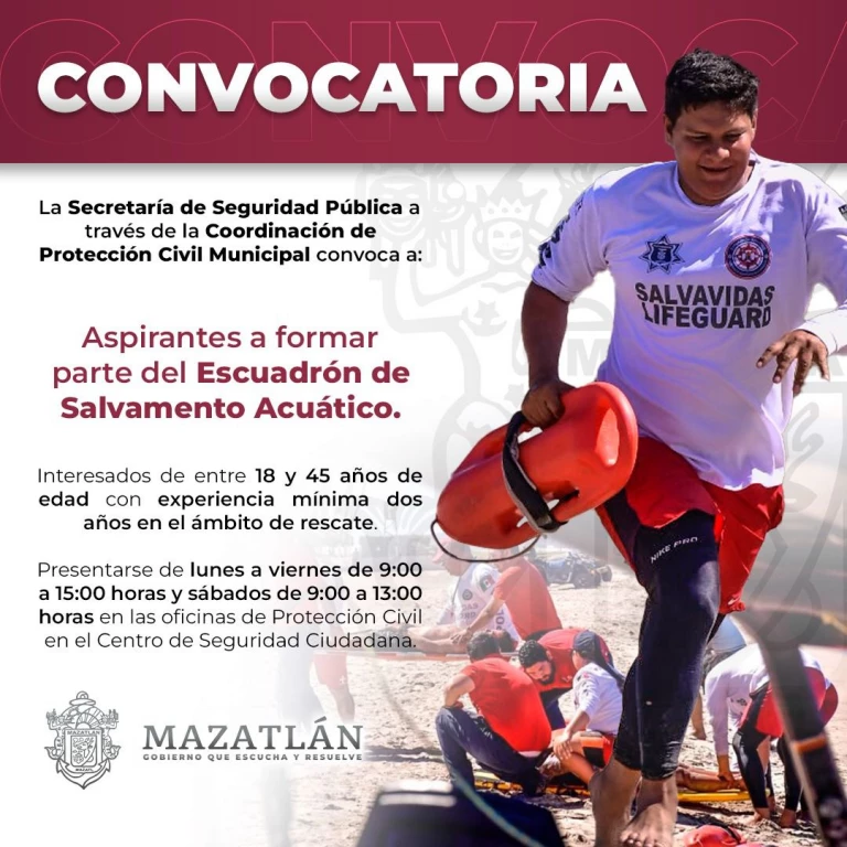 ¿Quieres formar parte del Salvamento Acuático? PC abre convocatoria