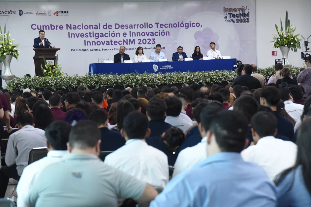 Inauguran Cumbre Nacional de Desarrollo Tecnológico Investigación e Innovación INNOVATECNM 2023 en Cajeme