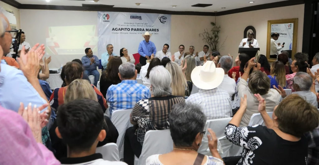 Reconocen PRI Sonora y Fundación Colosio a Agapito Parra Mares  Celebra  71 años de liderazgo político y social