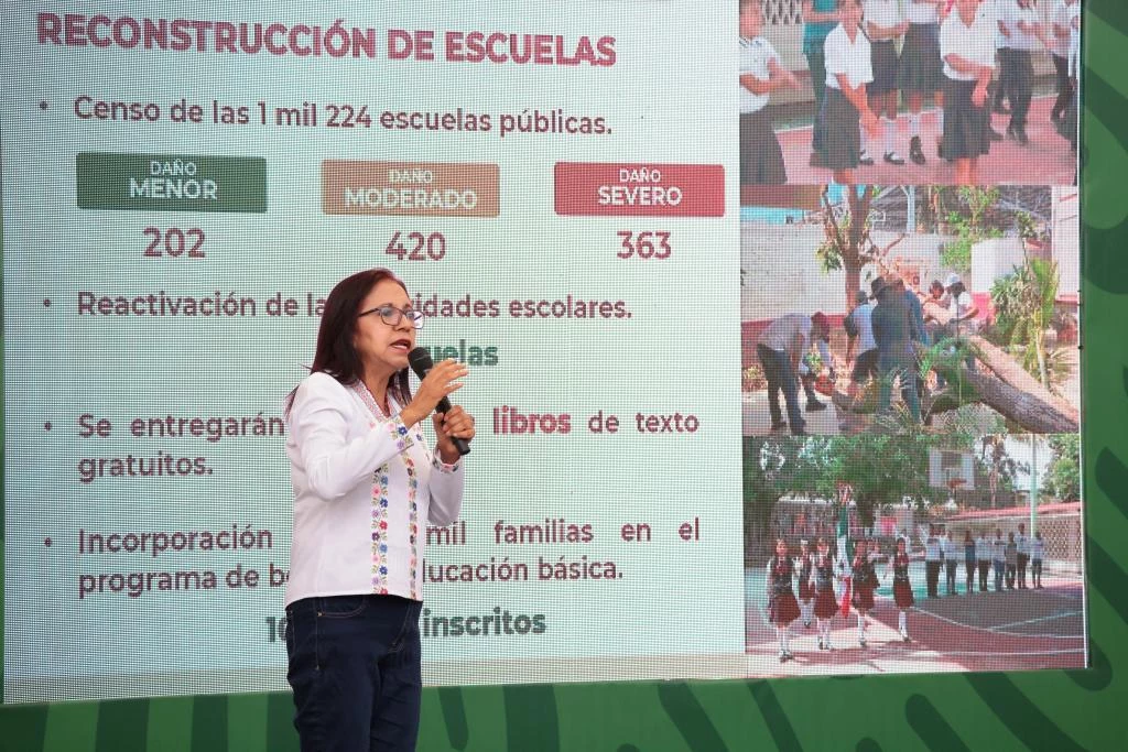 363 escuelas en Acapulco presentan daños severos
