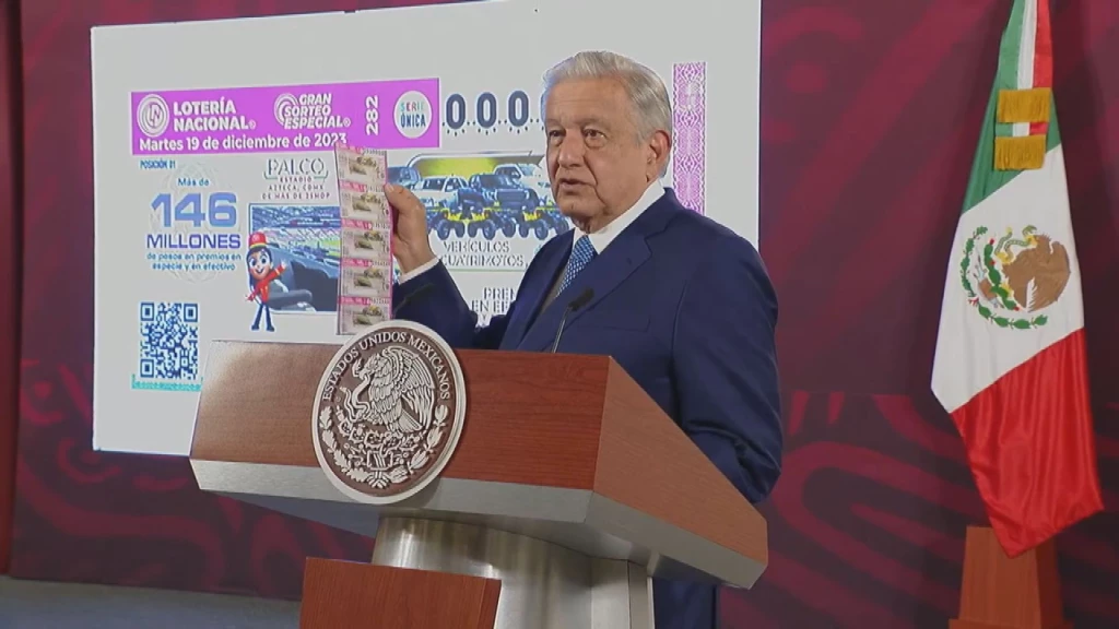 Anuncia AMLO sorteo el 19 de diciembre