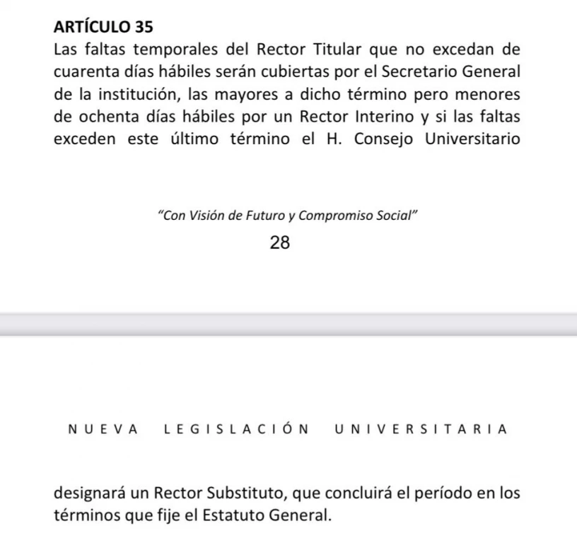 El Consejo Universitario violó la Ley Orgánica al ratificar al encargado del despacho de Rectoría en lugar de nombrar a un Rector Interino