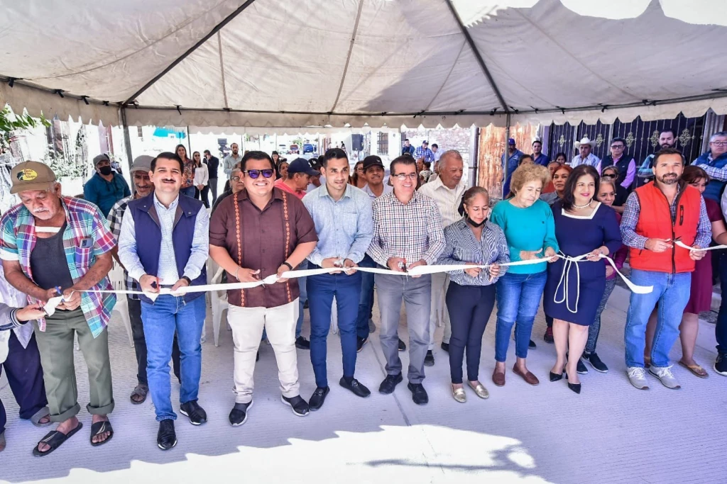 Inauguran pavimentación de calle Tenerías Viejas en Villa Unión