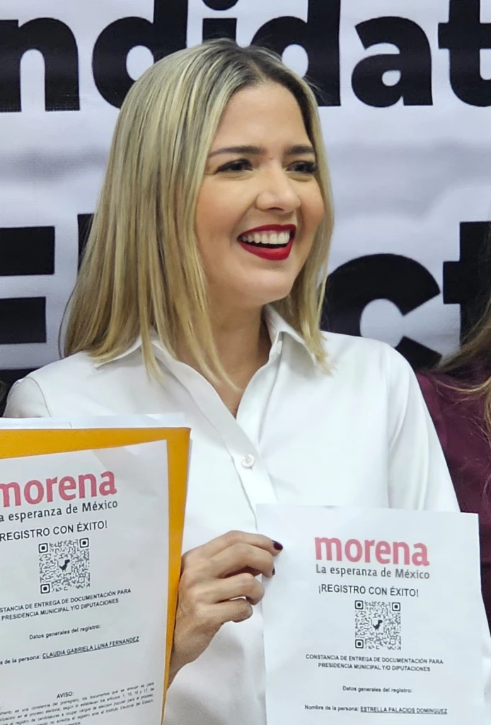 Estrella Palacios se registra como candidata a la alcaldía de Mazatlán