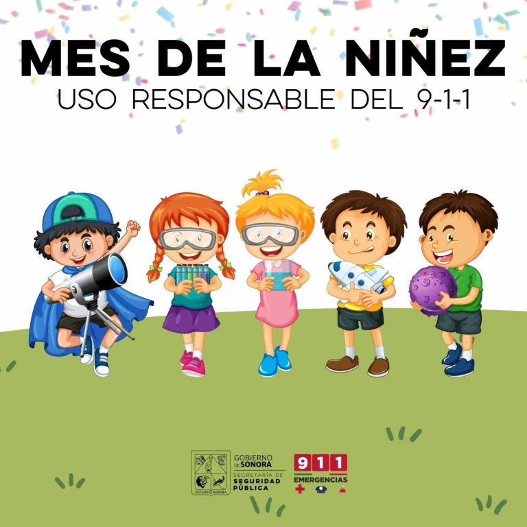 SSP Sonora crea conciencia desde la niñez del uso responsable de la línea de emergencias
