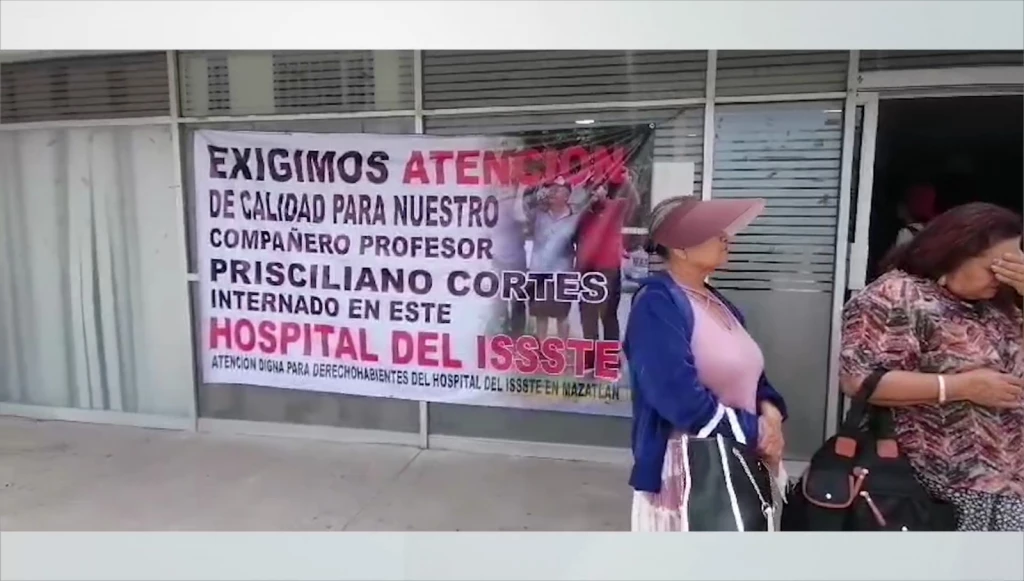 Derechohabientes de Issste Mazatlán exigen trato justo de paciente internado