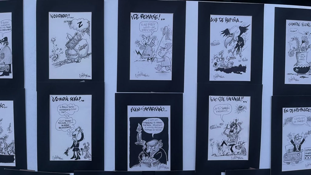 Rafael Sánchez, 50 años como caricaturista.