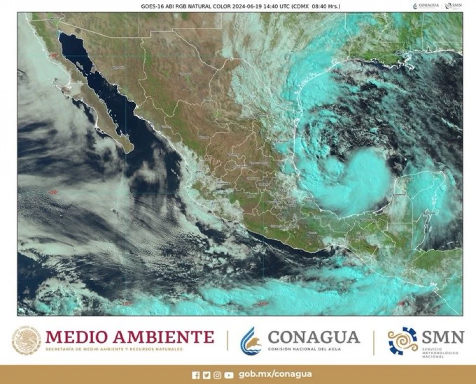 Se forma la tormenta tropical "Alberto", el primer ciclón del 2024