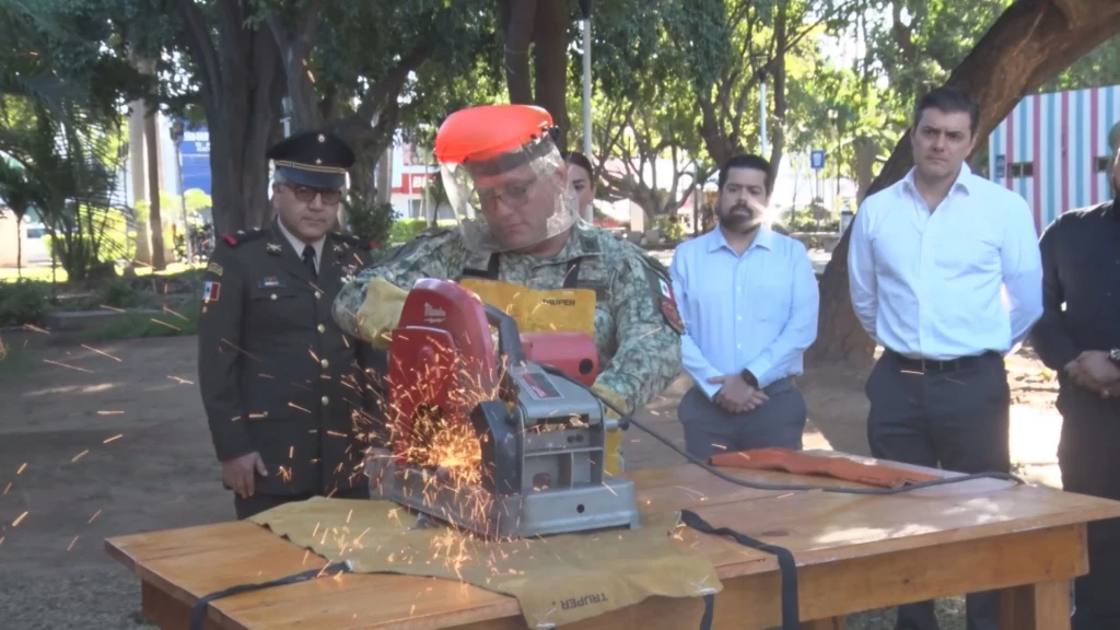 Se entregan 40 gradabas en el programa de desarme voluntario