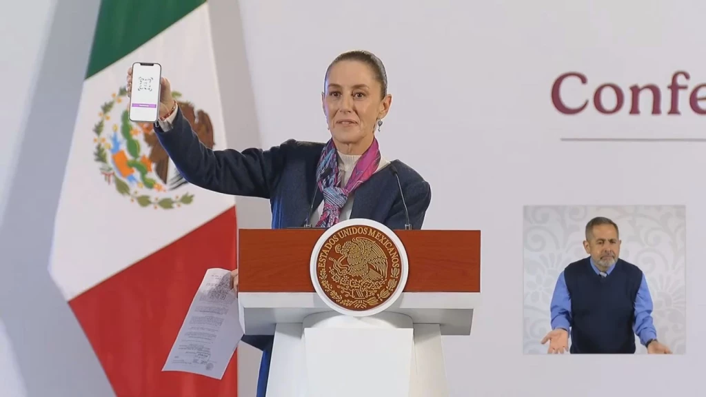 Con un QR que no funciona notifican a Sheinbaum