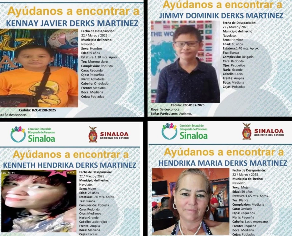 Activan fichas de búsqueda de familia "levantada" en Navolato