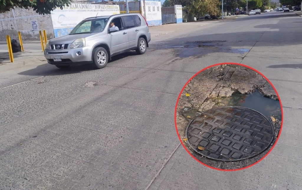 ¡Drenajes anegados en la colonia La Cuchilla! El reporte lo hicieron desde 2024