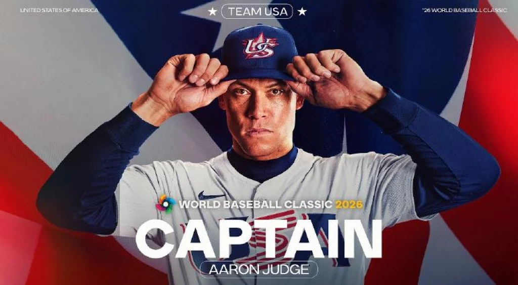 “El Juez”, Aaron Judge es nombrado capitán del equipo de USA para el Clásico Mundial del Béisbol 2026