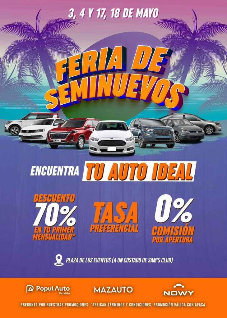 ¿Buscas comprar un vehículo? Acude a la Feria de Seminuevos y aprovecha las promociones