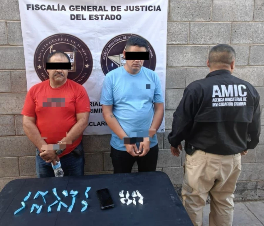 Captura AMIC a tres sujetos en posesión de drogas en Hermosillo