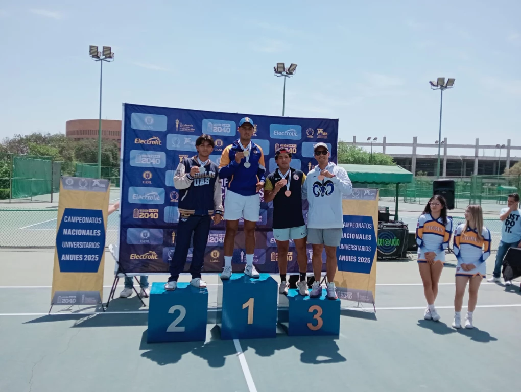 Armando Martínez, gana medalla de plata en el tenis del Nacionales ANUIES 2025.