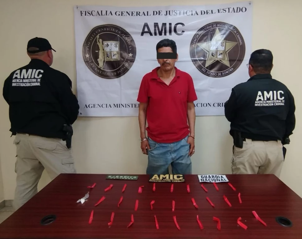 Capturado José Guadalupe “N” en posesión de droga en San Luis Río Colorado