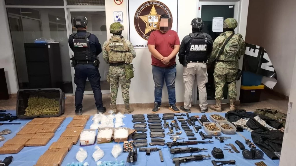 Mesa Estatal de Seguridad detiene a objetivo prioritario integrante de grupo delictivo en Ciudad Obregón