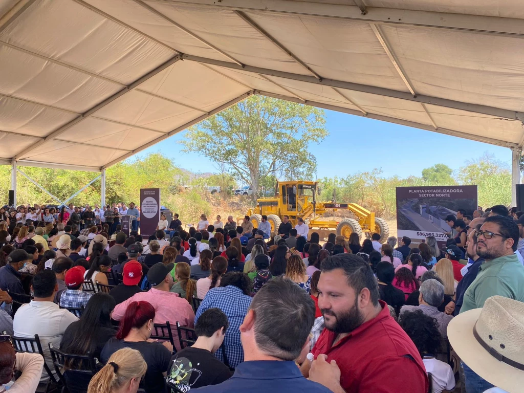 Dan banderazo de inicio de obra para la planta potabilizadora en Culiacán