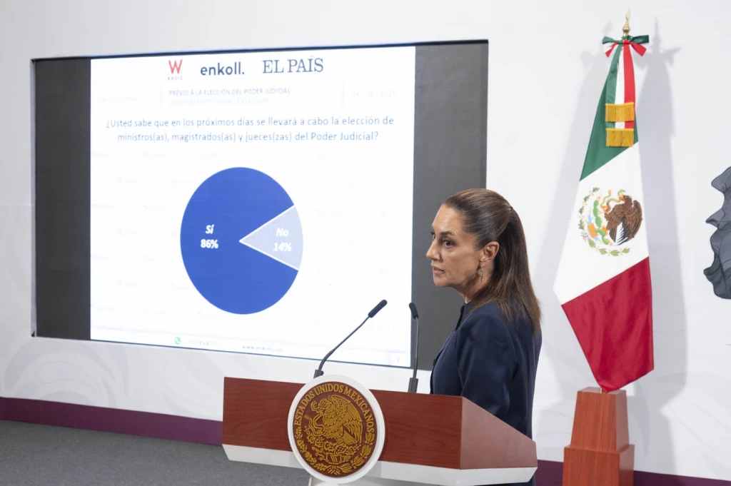Llama Sheinbaum salir a votar este 1 de junio